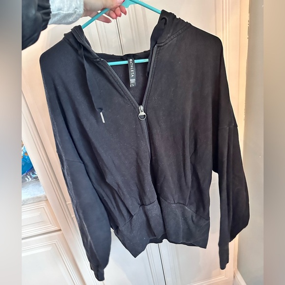 Athleta Jackets & Blazers - Athleta Black Zip Up Jacket Size Large